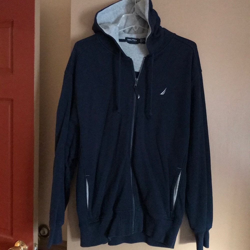 Men’s XL Nautical full zip hooded sweatshirt
